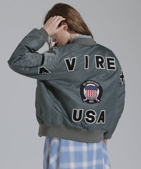 【アヴィレックス/AVIREX】の《WOMAN/50th Anniversary》MA-1 SIGNATURE BIG LOGO/MA-1 シグネチャービッグロゴ 人気、トレンドファッション・服の通販 founy(ファニー) ファッション Fashion レディースファッション Fashion for Women アウター Coat / Outerwear Collection MA-1ジャケット MA-1 Bomber Jackets / Flight Jackets おすすめ Recommended / Our Picks ジャケット Jacket, Outerwear スペシャル Special, Limited Edition パッチ Patch, Appliqué ミリタリー Military, Army Style 定番 Standard, Basic Item |ID:prp329100004819559