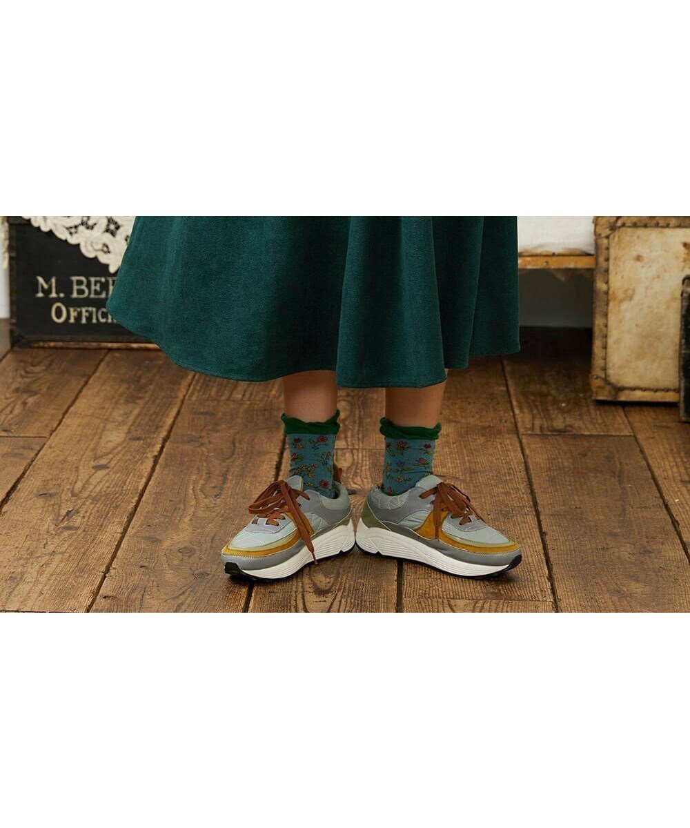 【ホコモモラ/Jocomomola】のPradera ピーチ起毛タックスカート インテリア・キッズ・メンズ・レディースファッション・服の通販 founy(ファニー) 　ファッション　Fashion　レディースファッション　Fashion for Women　スカート　Skirts　春　Spring　秋　Autumn　シンプル　Simple, Minimal　ツイル　Twist, Twisted Detail　ピーチ　Peach, Soft Touch　フラワー　Flower, Floral　フレア　Flare, Flared　フロント　Front, Front Design　ベーシック　Basic, Essential　ポケット　Pocket, Pocket Detail　ループ　Loop, Loop Knit　ロング　Long, Long-Length　冬　Winter / This Winter　おすすめ　Recommended / Our Picks　夏　Summer　グリーン|ID: prp329100004819561 ipo3291000000035018390