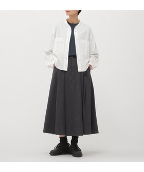 【マーガレットハウエル/MARGARET HOWELL】のWOOL COTTON TWILL SKIRT 人気、トレンドファッション・服の通販 founy(ファニー) ファッション Fashion レディースファッション Fashion for Women スカート Skirts ツイル Twist, Twisted Detail ドレス Dress, One-Piece フレア Flare, Flared プリーツ Pleats, Pleated ロング Long, Long-Length |ID:prp329100004819569