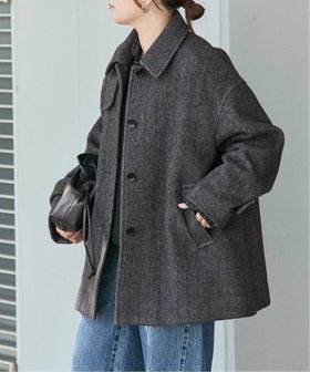 【ジャーナルスタンダード/JOURNAL STANDARD】のMANTECO ヘリンボン フレアバルカラーコート 人気、トレンドファッション・服の通販 founy(ファニー) ファッション Fashion レディースファッション Fashion for Women アウター Coat / Outerwear Collection コート・ロングコート・ピーコート Long Coats, Peacoats & More イタリア Italy フラップ Flap, Flap Pocket フレア Flare, Flared ミドル Middle Length, Mid Height エレガント 上品 Elegant 無地 Plain, Solid Color |ID:prp329100004819580