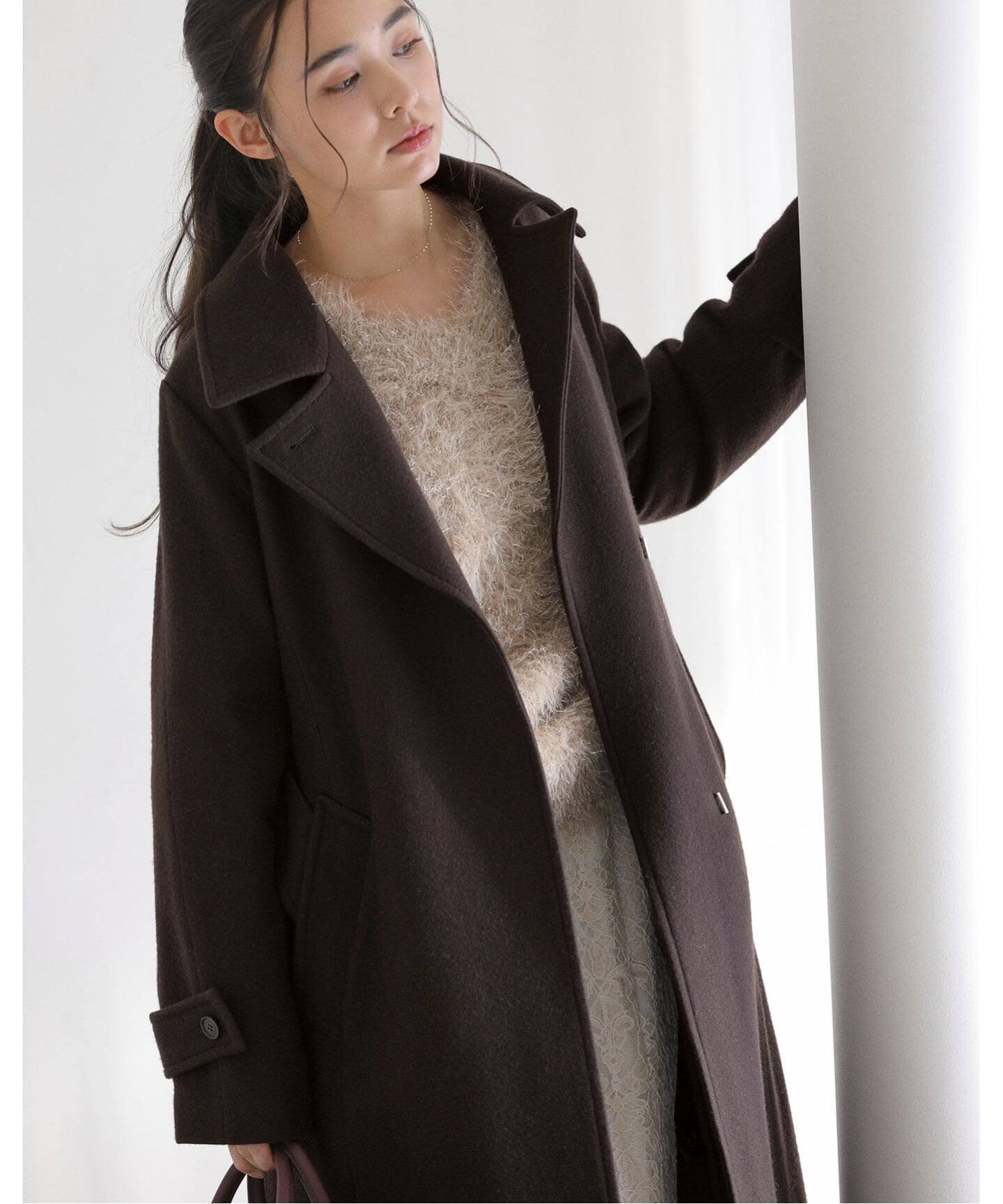 【ラ トータリテ/La TOTALITE】のメルトンチェスターコート 人気、トレンドファッション・服の通販 founy(ファニー) 　ファッション　Fashion　レディースファッション　Fashion for Women　アウター　Coat / Outerwear Collection　コート・ロングコート・ピーコート　Long Coats, Peacoats & More　チェスターコート・ロング丈アウター　Chester Coats / Chesterfield Long Coats　2025年　2025　2025-2026秋冬・A/W　Autumn/Winter 2025–26 AW25–26　ベーシック　Basic, Essential　メルトン　Melton, Heavy Wool　エレガント 上品　Elegant　冬　Winter / This Winter　 other-1|ID: prp329100004819582 ipo3291000000035018614