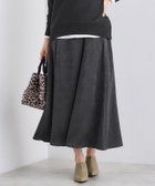 【インディヴィ/INDIVI】の【UVケア/セットアップ可能】スエード調サテンスカート チャコールグレー|ID: prp329100004819599 ipo3291000000035018751