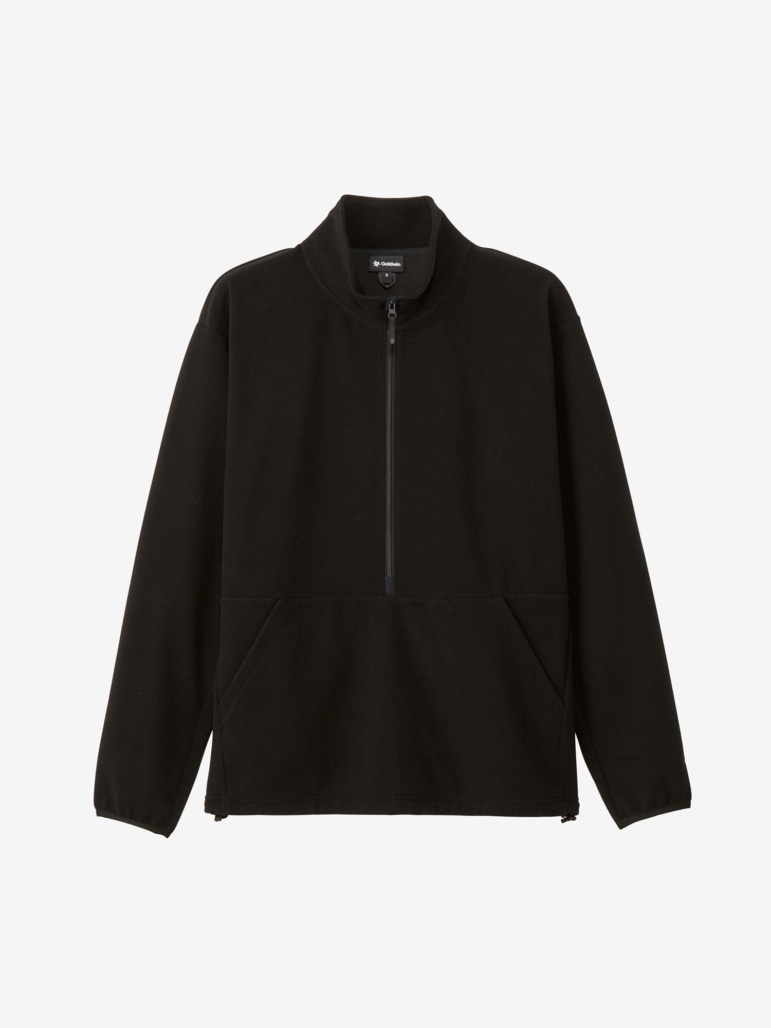 【ゴールドウィン/GOLDWIN】の【公式】ポーラテックパワーストレッチハーフジッププルオーバー(ユニセックス) インテリア・キッズ・メンズ・レディースファッション・服の通販 founy(ファニー) 　ファッション　Fashion　レディースファッション　Fashion for Women　トップス・カットソー　Cut & Sew Tops　カジュアルプルオーバー・ニットトップス　Pullovers & Knit Tops / Casual Pullovers　アウトドア　Outdoor Clothing　ストレッチ　Stretch, Stretchy Fabric　ドローコード　Drawcord, Drawstring Cord　フロント　Front, Front Design　ポケット　Pocket, Pocket Detail　軽量　Lightweight, Ultra Light　ブラック|ID: prp329100004819614 ipo3291000000035019078