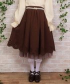 【アクシーズファム/axes femme】のスカラップ*カットワークスカート 人気、トレンドファッション・服の通販 founy(ファニー) ファッション Fashion レディースファッション Fashion for Women スカート Skirts おすすめ Recommended / Our Picks カッティング Cutting Detail ガーリー Girly, Feminine Style シフォン Chiffon, Lightweight Fabric スカラップ Scallop, Scalloped Edge パール Pearl, Pearl Accent フリル Frill, Ruffle リボン Ribbon, Bow レース Lace, Lace Fabric ワンポイント One Point, Statement Accent thumbnail 茶|ID: prp329100004819616 ipo3291000000035019107