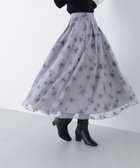 【ナチュラル ビューティー ベーシック/NATURAL BEAUTY BASIC】のチュール刺繍フレアスカート 人気、トレンドファッション・服の通販 founy(ファニー) ファッション Fashion レディースファッション Fashion for Women スカート Skirts Aライン・フレアスカート A-Line & Flared Skirts サテン Satin, Glossy Fabric チュール Tulip, Tulip Motif フレア Flare, Flared thumbnail グレー系2|ID: prp329100004819625 ipo3291000000035019255