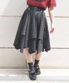 【アクシーズファム/axes femme】のボリューム*アシメヘムSK 人気、トレンドファッション・服の通販 founy(ファニー) ファッション Fashion レディースファッション Fashion for Women スカート Skirts チェーン Chain, Chain Strap トレンド Trend, Trending Now thumbnail 黒|ID: prp329100004819634 ipo3291000000035019314