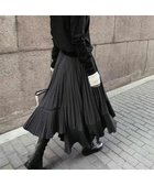 【メゾンドラティール/maison de LATIR】のランダムプリーツロングスカート 人気、トレンドファッション・服の通販 founy(ファニー) ファッション Fashion レディースファッション Fashion for Women スカート Skirts ロングスカート Long Skirts / Maxi & Midi Skirts アシンメトリー Asymmetrical Style エレガント 上品 Elegant シューズ Shoes, Footwear プリーツ Pleats, Pleated ロング Long, Long-Length 夏 Summer 結婚式 Wedding thumbnail ブラック|ID: prp329100004819640 ipo3291000000035019382