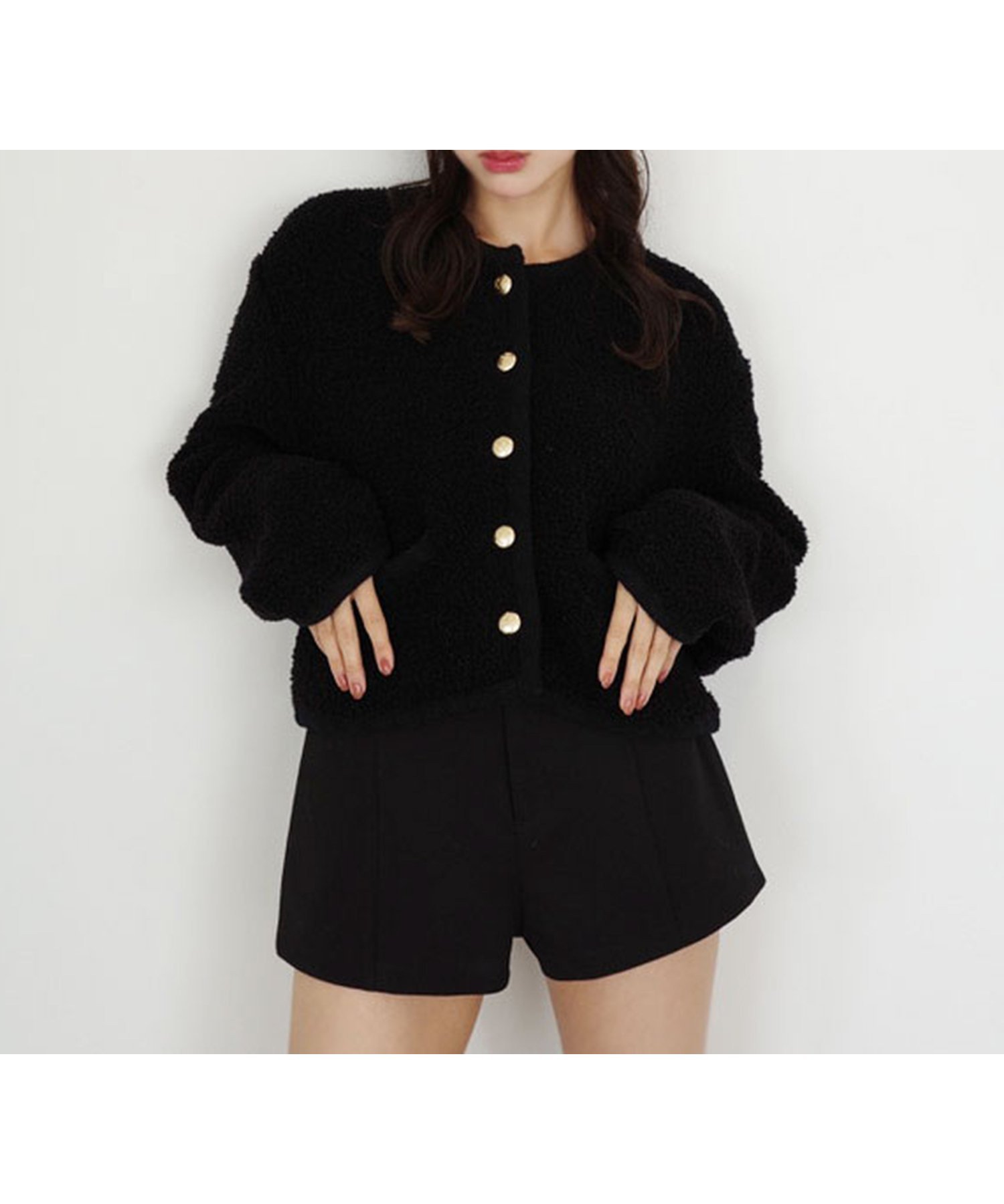 【エイミーイストワール/eimy istoire】のTEDDY KNIT JACKET インテリア・キッズ・メンズ・レディースファッション・服の通販 founy(ファニー) 　ファッション　Fashion　レディースファッション　Fashion for Women　アウター　Coat / Outerwear Collection　レディースジャケット・軽アウター　Jackets　トップス・カットソー　Cut & Sew Tops　ニット　Knit Tops & Sweaters　アクセサリー　Fashion Accessories　クラシカル　Classical, Vintage-Inspired　コンパクト　Compact, Small Size　デニム　Denim, Jeans Material　パイピング　Piping, Trim Design　リュクス　Luxury, Elegant, High-End, Chic　A/W・秋冬　Autumn/Winter　再入荷　Restock / Back in Stock　エレガント 上品　Elegant　BLACK|ID: prp329100004819643 ipo3291000000035019435