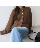 【エイミーイストワール/eimy istoire】のTEDDY KNIT JACKET 人気、トレンドファッション・服の通販 founy(ファニー) ファッション Fashion レディースファッション Fashion for Women アウター Coat / Outerwear Collection レディースジャケット・軽アウター Jackets トップス・カットソー Cut & Sew Tops ニット Knit Tops & Sweaters アクセサリー Fashion Accessories クラシカル Classical, Vintage-Inspired コンパクト Compact, Small Size デニム Denim, Jeans Material パイピング Piping, Trim Design リュクス Luxury, Elegant, High-End, Chic A/W・秋冬 Autumn/Winter 再入荷 Restock / Back in Stock エレガント 上品 Elegant thumbnail BROWN|ID: prp329100004819643 ipo3291000000035019437