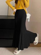 【ドゥーベル/Doux Belle】のニット調プリーツロングスカート レディース スカート 人気、トレンドファッション・服の通販 founy(ファニー) ファッション Fashion レディースファッション Fashion for Women スカート Skirts ロングスカート Long Skirts / Maxi & Midi Skirts シンプル Simple, Minimal プリーツ Pleats, Pleated ロング Long, Long-Length 冬 Winter / This Winter 春 Spring 秋 Autumn A/W・秋冬 Autumn/Winter thumbnail ブラック|ID: prp329100004819646 ipo3291000000035019492