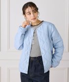 【イッツインターナショナル/I.T.'S. international】のクルーネックダウンジャケット《TAIONコラボレーション》 人気、トレンドファッション・服の通販 founy(ファニー) ファッション Fashion レディースファッション Fashion for Women アウター Coat / Outerwear Collection レディースジャケット・軽アウター Jackets インナー Innerwear キルト Quilt, Quilted Fabric シンプル Simple, Minimal ジャケット Jacket, Outerwear スマート Smart, Elegant ダウン Down, Puffer 定番 Standard, Basic Item ファブリック Fabric, Textile ポケット Pocket, Pocket Detail エレガント 上品 Elegant thumbnail サックス|ID: prp329100004819650 ipo3291000000035019536