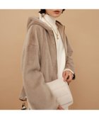 【エルーラ/Elura】のリュクスエコムートンフードブルゾン/576886 キャメル53|ID: prp329100004819666 ipo3291000000035019710