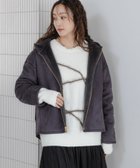 【エルーラ/Elura】のリュクスエコムートンフードブルゾン/576886 チャコール18|ID: prp329100004819666 ipo3291000000035019712