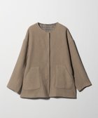 【ユナイテッドアローズ/UNITED ARROWS】のリバー ノーカラーコート -リバーシブル- A DAY IN THE LIFE 人気、トレンドファッション・服の通販 founy(ファニー) ファッション Fashion レディースファッション Fashion for Women アウター Coat / Outerwear Collection コート・ロングコート・ピーコート Long Coats, Peacoats & More ダブル Double, Double-Breasted チェック Check, Plaid, Tartan トレンド Trend, Trending Now バランス Balance, Style Balance フェイス Face, Facial Design 無地 Plain, Solid Color リバーシブル Reversible, Two-Sided アウトレット Outlet / Clearance ビジネス 仕事 通勤 Business / Work / Commuting thumbnail BEIGE|ID: prp329100004819667 ipo3291000000035019726