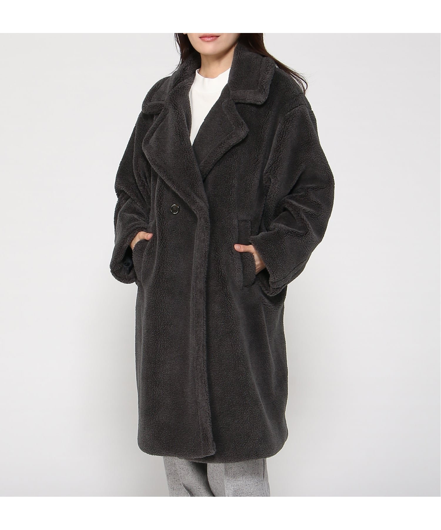 【グレディブリリアン/Gready Brilliant】のGready Brilliant/テディベアロングコート 人気、トレンドファッション・服の通販 founy(ファニー) ファッション Fashion レディースファッション Fashion for Women アウター Coat / Outerwear Collection コート・ロングコート・ピーコート Long Coats, Peacoats & More テーラード Tailored, Tailored Fit ベーシック Basic, Essential ロング Long, Long-Length 今季 This Season, Current Season 防寒 Cold Protection, Winter-Ready other-1|ID: prp329100004819670 ipo3291000000035019751