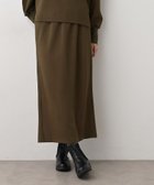 【デッサン/Dessin】の【セットアップ可/洗える】切り替えデザインサイドリブスカート ブラウン|ID: prp329100004819674 ipo3291000000035019799