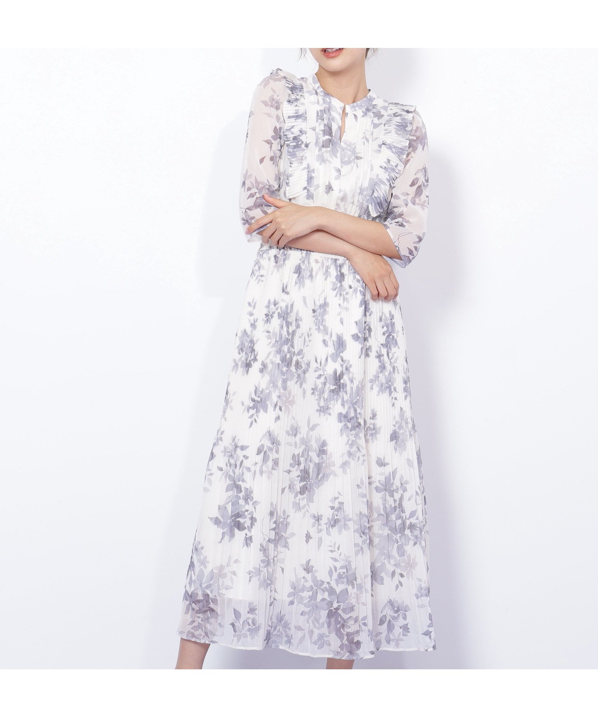 【ジルバイジルスチュアート/JILL by JILLSTUART】のぼかしフラワープリントワンピース インテリア・キッズ・メンズ・レディースファッション・服の通販 founy(ファニー) ファッション Fashion レディースファッション Fashion for Women ワンピース Dresses おすすめ Recommended / Our Picks ジャケット Jacket, Outerwear スマート Smart, Elegant トレンド Trend, Trending Now プリント Print, Printed Pattern ベスト Vest, Waistcoat 秋 Autumn ホワイト1|ID: prp329100004819690 ipo3291000000035020011