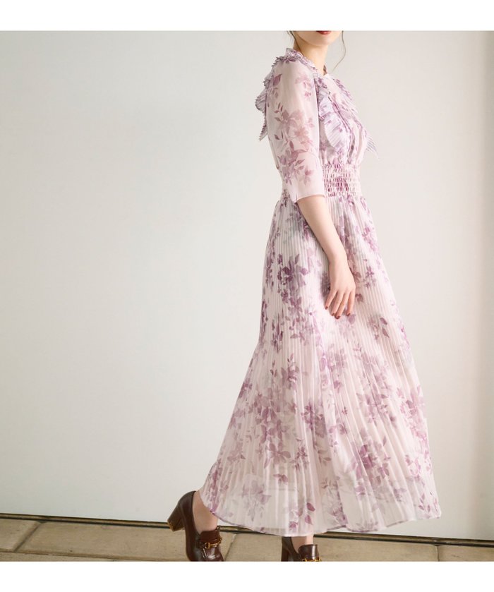 【ジルバイジルスチュアート/JILL by JILLSTUART】のぼかしフラワープリントワンピース インテリア・キッズ・メンズ・レディースファッション・服の通販 founy(ファニー) https://founy.com/ ファッション Fashion レディースファッション Fashion for Women ワンピース Dresses おすすめ Recommended / Our Picks ジャケット Jacket, Outerwear スマート Smart, Elegant トレンド Trend, Trending Now プリント Print, Printed Pattern ベスト Vest, Waistcoat 秋 Autumn |ID: prp329100004819690 ipo3291000000035144765