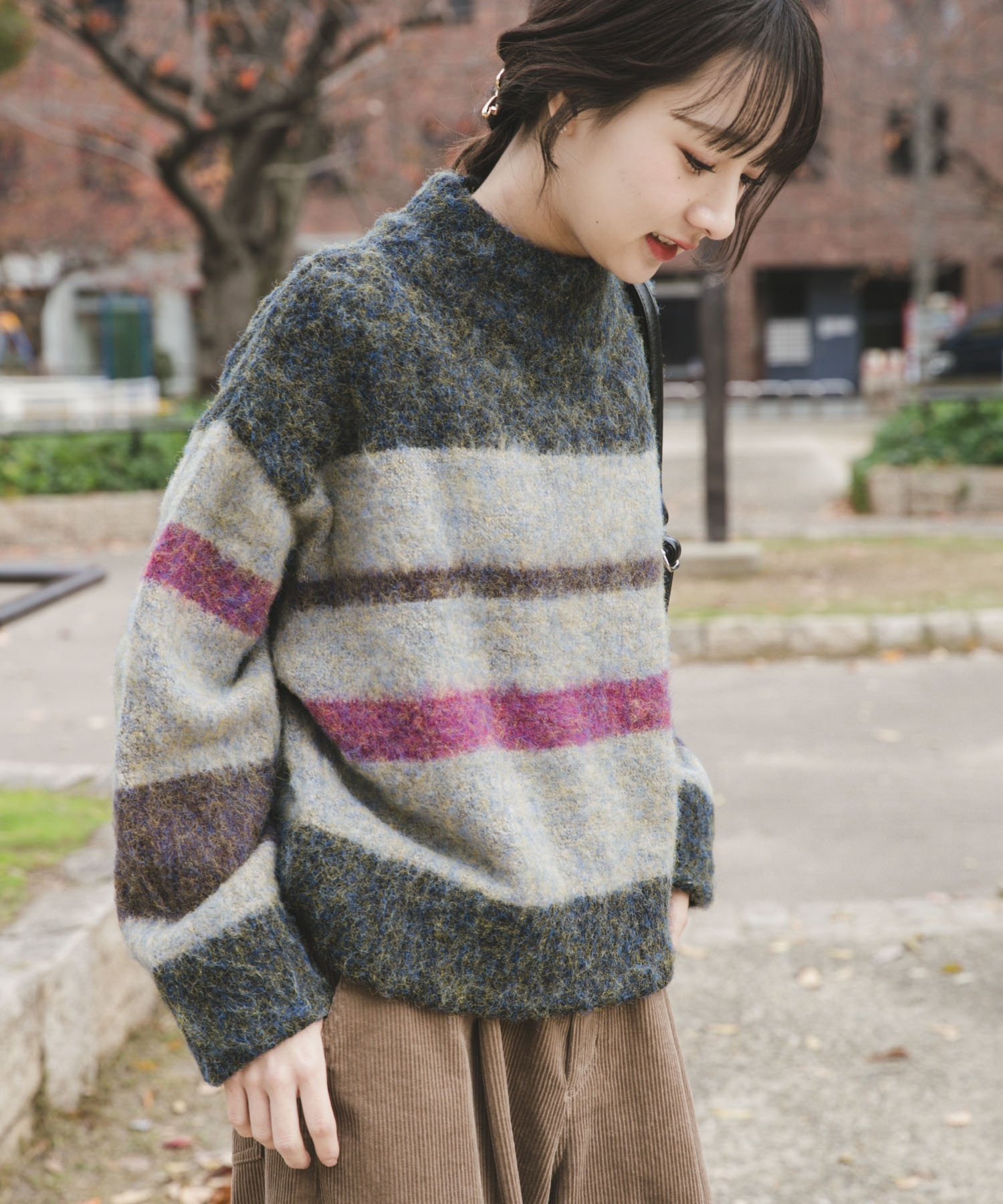 【アイテムズアーバンリサーチ/ITEMS URBAN RESEARCH】のマルチボーダーニット インテリア・キッズ・メンズ・レディースファッション・服の通販 founy(ファニー) 　ファッション　Fashion　レディースファッション　Fashion for Women　トップス・カットソー　Cut & Sew Tops　ニット　Knit Tops & Sweaters　2025年　2025　2025-2026秋冬・A/W　Autumn/Winter 2025–26 AW25–26　冬　Winter / This Winter　バランス　Balance, Style Balance　ベーシック　Basic, Essential　ボトム　Bottoms, Lower Wear　ボーダー　Border, Stripe　A/W・秋冬　Autumn/Winter　ブラック|ID: prp329100004819693 ipo3291000000035020043