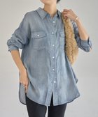 【ビアズリー/BEARDSLEY】のシフォンデニムシャツ 人気、トレンドファッション・服の通販 founy(ファニー) ファッション Fashion レディースファッション Fashion for Women トップス・カットソー Cut & Sew Tops シャツ・ブラウス・オフィスカジュアル Elegant Blouses & Button-Ups インディゴ Indigo Denim カットソー Cut and Sewn Top シアー Sheer, See-Through シフォン Chiffon, Lightweight Fabric ショート Short, Short Length デニム Denim, Jeans Material なめらか Smooth, Silky Texture ボトム Bottoms, Lower Wear ポケット Pocket, Pocket Detail ロング Long, Long-Length ワイド Wide, Wide Fit 再入荷 Restock / Back in Stock おすすめ Recommended / Our Picks thumbnail インディゴブルー|ID: prp329100004819696 ipo3291000000035020097