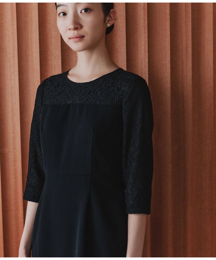 【カエン/Kaene】のレースコンビフォーマルワンピース インテリア・キッズ・メンズ・レディースファッション・服の通販 founy(ファニー) https://founy.com/ ファッション Fashion レディースファッション Fashion for Women ワンピース Dresses 春 Spring シフォン Chiffon, Lightweight Fabric シンプル Simple, Minimal ツイル Twist, Twisted Detail フォルム Silhouette, Form フォーマル Formal, Dressy フラワー Flower, Floral ポケット Pocket, Pocket Detail ヨーク Yoke, Yoke Design レース Lace, Lace Fabric S/S・春夏 SS, Spring/Summer, Warm Season 夏 Summer エレガント 上品 Elegant セレモニー Ceremony 入学式 Entrance Ceremony 卒業式 Graduation Ceremony ビジネス 仕事 通勤 Business / Work / Commuting 結婚式 Wedding |ID: prp329100004819697 ipo3291000000035020129