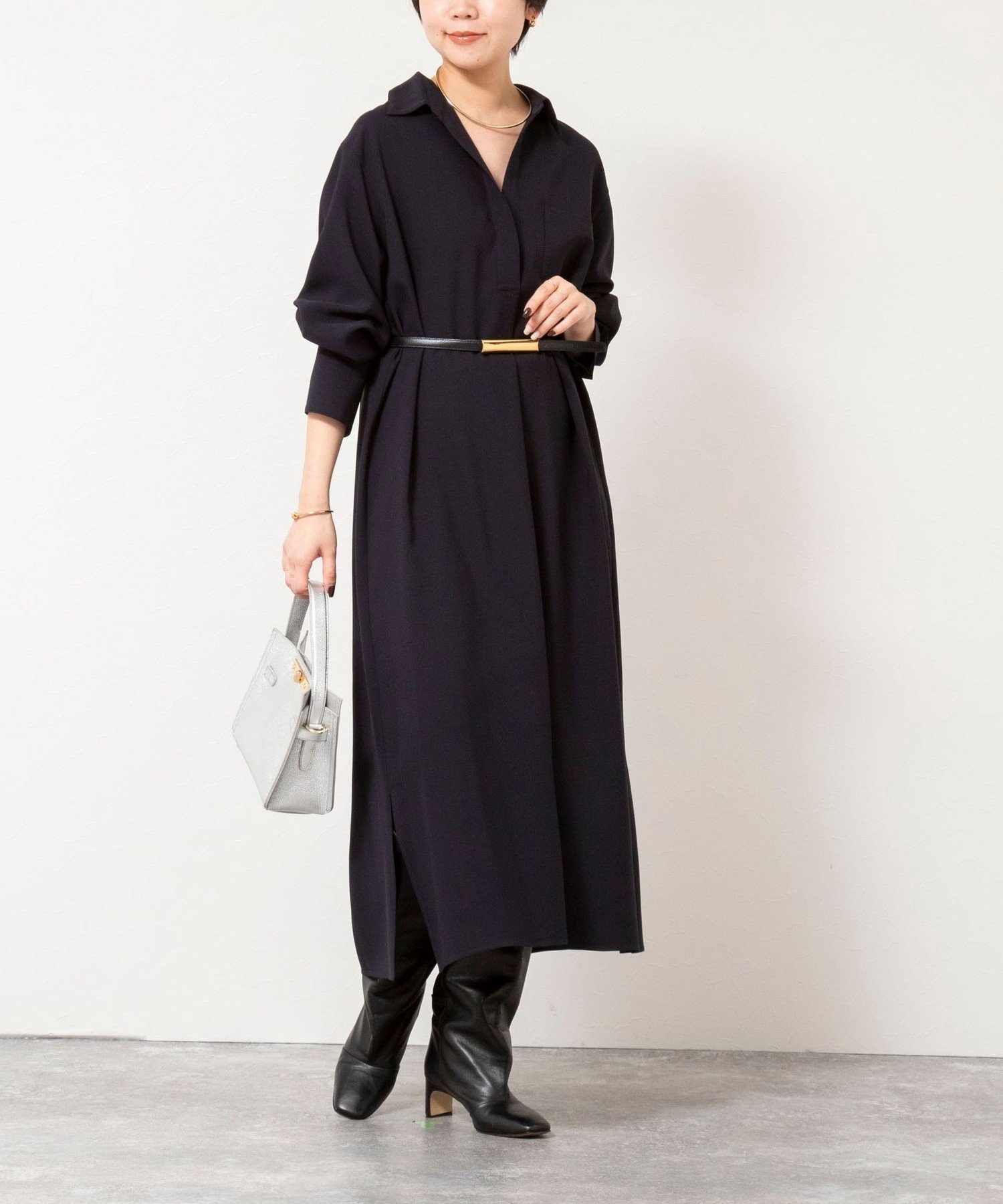 【ノーリーズ/NOLLEY'S】のウォッシャブルツイルロングシャツワンピース インテリア・キッズ・メンズ・レディースファッション・服の通販 founy(ファニー) ファッション Fashion レディースファッション Fashion for Women ワンピース Dresses シャツワンピース / 1枚で着映えコーデ Shirt Dresses カフス Cuff Design スキッパー Skipper, Open Collar ストレッチ Stretch, Stretchy Fabric ストレート Straight, Straight Cut ツイル Twist, Twisted Detail おすすめ Recommended / Our Picks 夏 Summer 2025年 2025 2025-2026秋冬・A/W Autumn/Winter 2025–26 AW25–26 ネイビー|ID: prp329100004819699 ipo3291000000035020144