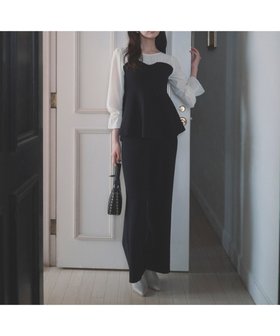 【プロポーション ボディドレッシング/PROPORTION BODY DRESSING】のウォッシャブル シアードッキングペプラムニットSETUP 人気、トレンドファッション・服の通販 founy(ファニー) ファッション Fashion レディースファッション Fashion for Women トップス・カットソー Cut & Sew Tops ニット Knit Tops & Sweaters ウォッシャブル Machine Washable シアー Sheer, See-Through ドッキング Docking, Mixed Material ペプラム Peplum, Flared Hem ワイド Wide, Wide Fit |ID:prp329100004819700