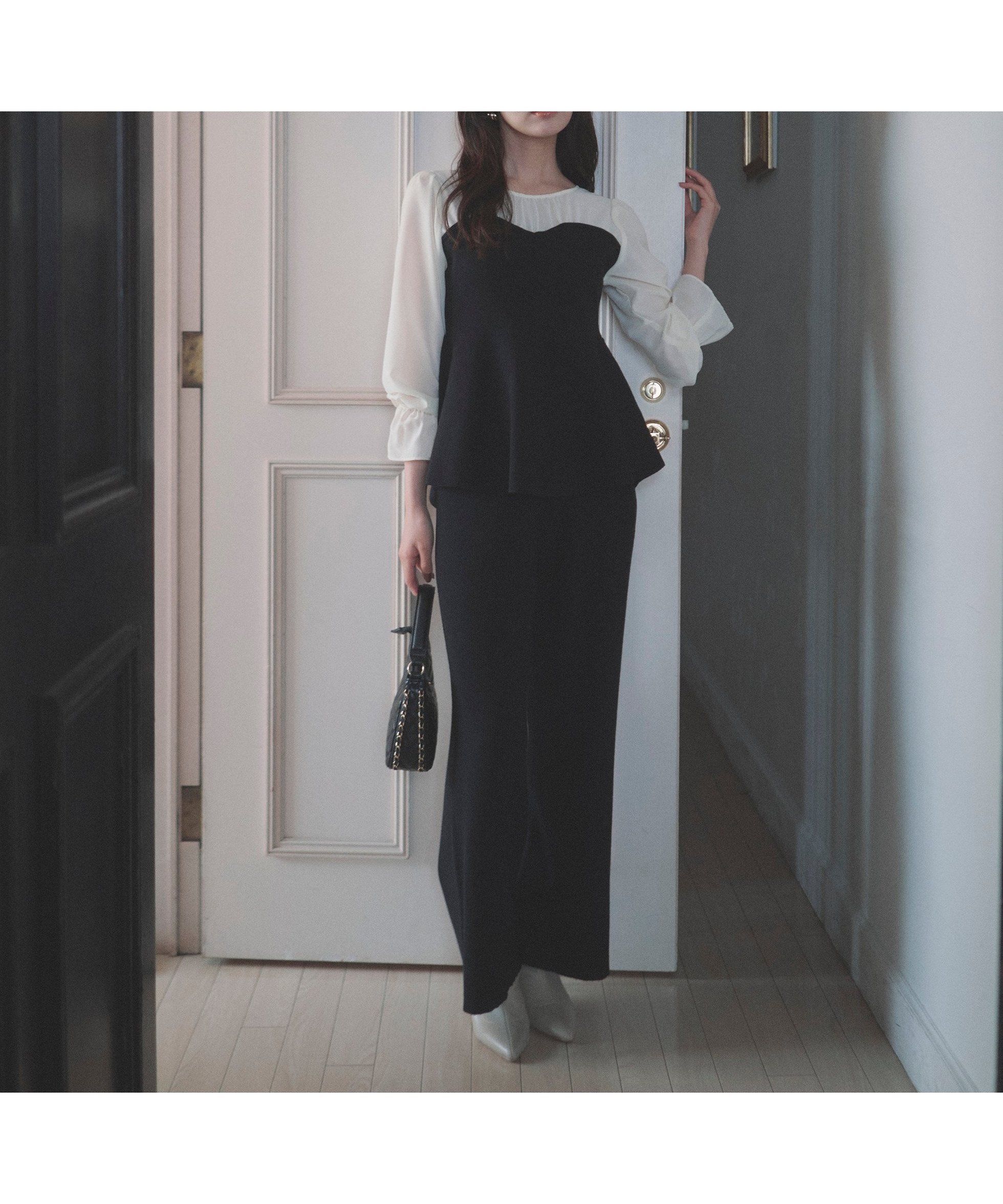 【プロポーション ボディドレッシング/PROPORTION BODY DRESSING】のウォッシャブル シアードッキングペプラムニットSETUP インテリア・キッズ・メンズ・レディースファッション・服の通販 founy(ファニー) ファッション Fashion レディースファッション Fashion for Women トップス・カットソー Cut & Sew Tops ニット Knit Tops & Sweaters ウォッシャブル Machine Washable シアー Sheer, See-Through ドッキング Docking, Mixed Material ペプラム Peplum, Flared Hem ワイド Wide, Wide Fit エクリュ×ブラック|ID: prp329100004819700 ipo3291000000035020150