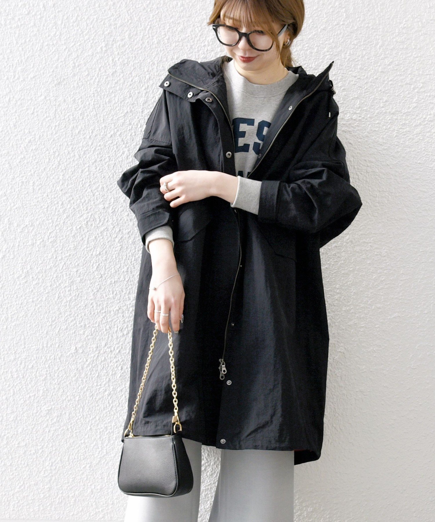 【シップス フォー ウィメン/SHIPS】のSHIPS any 洗濯機可能 オーバー フーディ ブルゾン コート インテリア・キッズ・メンズ・レディースファッション・服の通販 founy(ファニー) 　ファッション　Fashion　レディースファッション　Fashion for Women　アウター　Coat / Outerwear Collection　コート・ロングコート・ピーコート　Long Coats, Peacoats & More　ブルゾンジャケット・スポーティアウター　Blouson Jackets　春　Spring　秋　Autumn　スタンド　Stand Collar, Upright Stand　デニム　Denim, Jeans Material　トレンド　Trend, Trending Now　人気　Popular, Best Seller　ビッグ　Big, Oversized　ブルゾン　Blouson, Bomber Jacket　ベーシック　Basic, Essential　ボーダー　Border, Stripe　ポンチョ　Poncho, Cape Style　2025年　2025　2025春夏・S/S　Spring/Summer 2025 SS25　ブラック|ID: prp329100004819702 ipo3291000000035020167