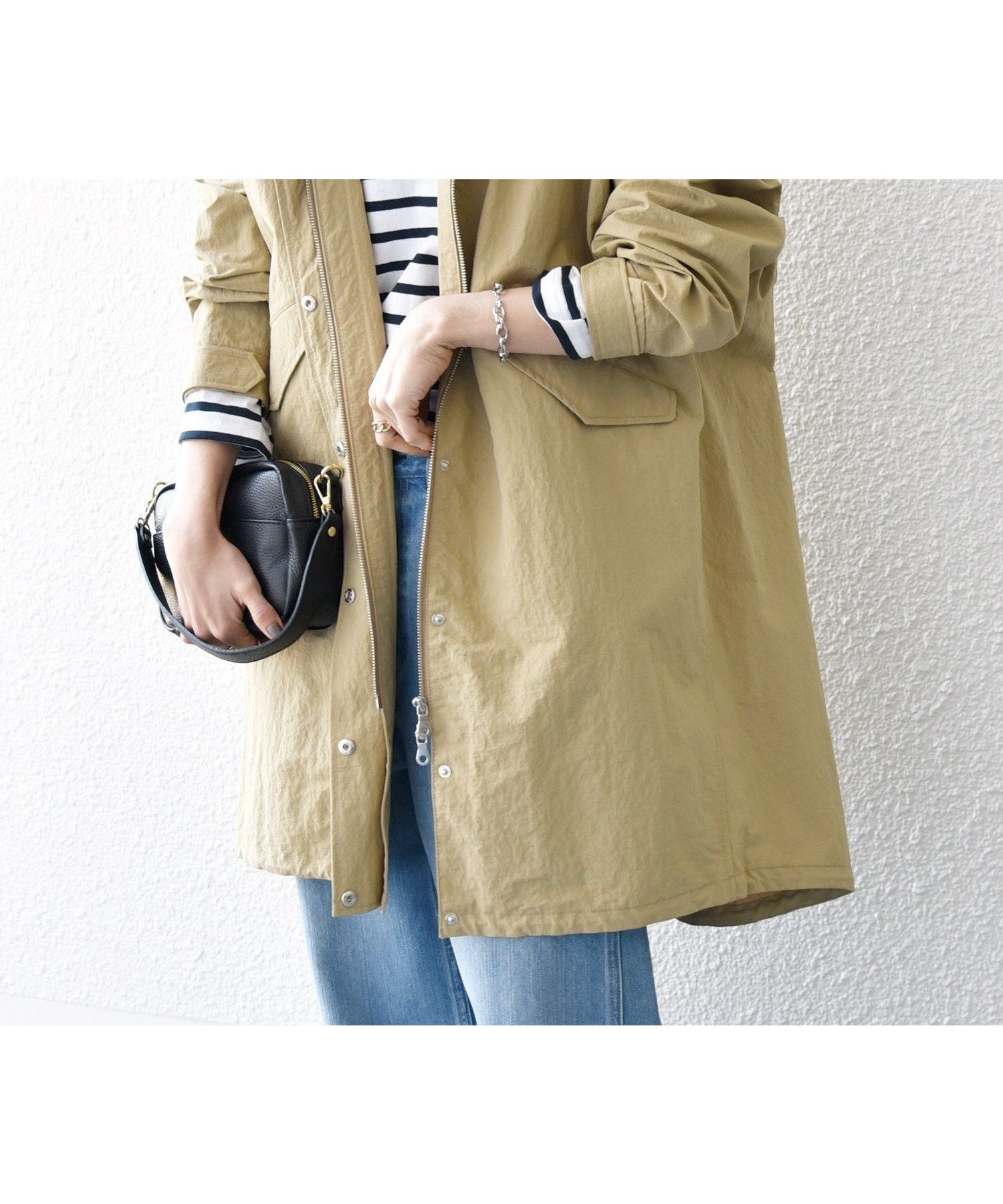 【シップス フォー ウィメン/SHIPS】のSHIPS any 洗濯機可能 オーバー フーディ ブルゾン コート インテリア・キッズ・メンズ・レディースファッション・服の通販 founy(ファニー) 　ファッション　Fashion　レディースファッション　Fashion for Women　アウター　Coat / Outerwear Collection　コート・ロングコート・ピーコート　Long Coats, Peacoats & More　ブルゾンジャケット・スポーティアウター　Blouson Jackets　春　Spring　秋　Autumn　スタンド　Stand Collar, Upright Stand　デニム　Denim, Jeans Material　トレンド　Trend, Trending Now　人気　Popular, Best Seller　ビッグ　Big, Oversized　ブルゾン　Blouson, Bomber Jacket　ベーシック　Basic, Essential　ボーダー　Border, Stripe　ポンチョ　Poncho, Cape Style　2025年　2025　2025春夏・S/S　Spring/Summer 2025 SS25　ベージュ|ID: prp329100004819702 ipo3291000000035020169