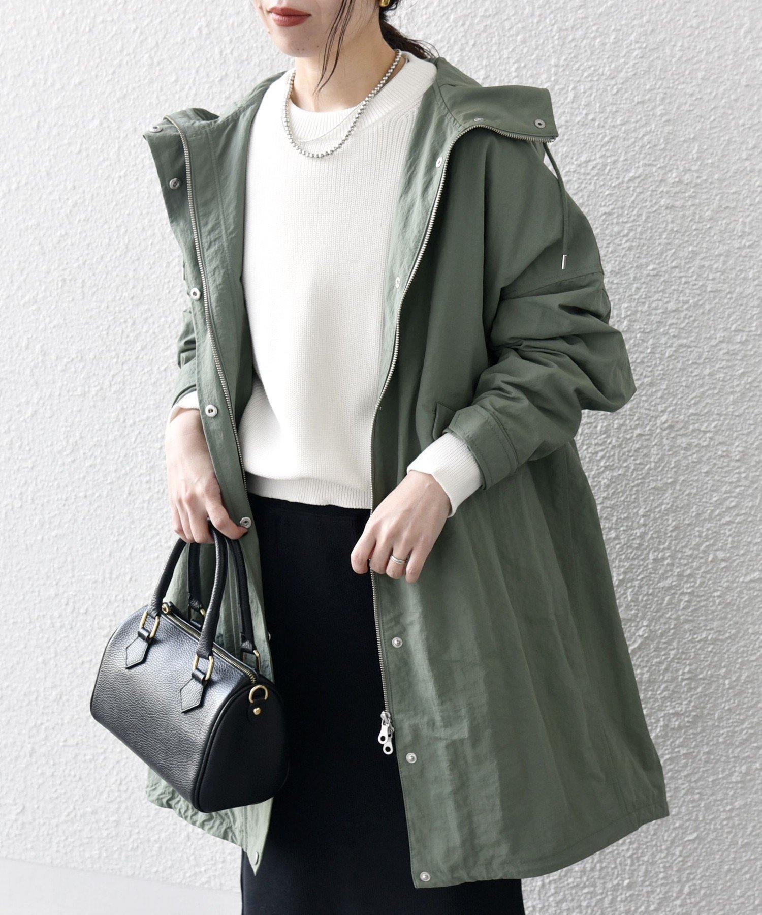 【シップス フォー ウィメン/SHIPS】のSHIPS any 洗濯機可能 オーバー フーディ ブルゾン コート インテリア・キッズ・メンズ・レディースファッション・服の通販 founy(ファニー) 　ファッション　Fashion　レディースファッション　Fashion for Women　アウター　Coat / Outerwear Collection　コート・ロングコート・ピーコート　Long Coats, Peacoats & More　ブルゾンジャケット・スポーティアウター　Blouson Jackets　春　Spring　秋　Autumn　スタンド　Stand Collar, Upright Stand　デニム　Denim, Jeans Material　トレンド　Trend, Trending Now　人気　Popular, Best Seller　ビッグ　Big, Oversized　ブルゾン　Blouson, Bomber Jacket　ベーシック　Basic, Essential　ボーダー　Border, Stripe　ポンチョ　Poncho, Cape Style　2025年　2025　2025春夏・S/S　Spring/Summer 2025 SS25　オリーブ|ID: prp329100004819702 ipo3291000000035020170