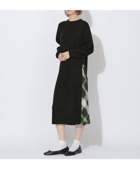 【ブルーレーベル クレストブリッジ/BLUE LABEL CRESTBRIDGE】のサイドチェック切替ニットワンピース 人気、トレンドファッション・服の通販 founy(ファニー) ファッション Fashion レディースファッション Fashion for Women ワンピース Dresses ニットワンピース Knit Dresses シンプル Simple, Minimal チェック Check, Plaid, Tartan トレンド Trend, Trending Now リラックス Relax, Relaxed Fit エレガント 上品 Elegant 切替 Switching, Contrast Panel |ID:prp329100004819714