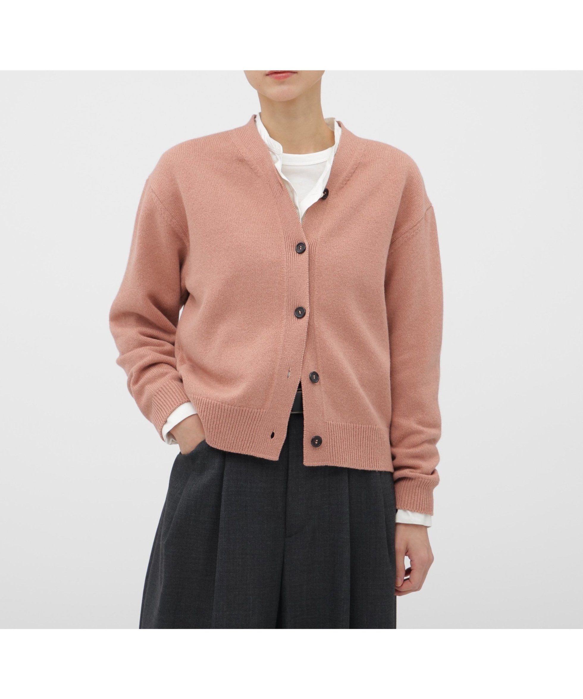 【マーガレットハウエル/MARGARET HOWELL】のLAMBSWOOL COTTON KNITWEAR インテリア・キッズ・メンズ・レディースファッション・服の通販 founy(ファニー) ファッション Fashion レディースファッション Fashion for Women トップス・カットソー Cut & Sew Tops ニット Knit Tops & Sweaters カーディガン Cardigan, Knitwear PINK|ID: prp329100004819722 ipo3291000000035020455