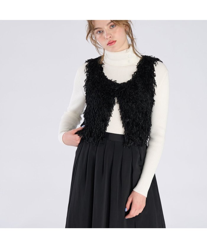 【アニエスベー ファム/agnes b. FEMME】のファンシー ヤーン ベスト インテリア・キッズ・メンズ・レディースファッション・服の通販 founy(ファニー) https://founy.com/ ファッション Fashion レディースファッション Fashion for Women アウター Coat / Outerwear Collection トップス・カットソー Cut & Sew Tops ベスト&ジレ / 重ね着スタイル Vests & Gilets インナー Innerwear シンプル Simple, Minimal フェミニン Feminine, Girly フロント Front, Front Design ベスト Vest, Waistcoat ロング Long, Long-Length 今季 This Season, Current Season |ID: prp329100004819727 ipo3291000000035020578