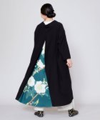 【アミナコレクション/Amina Collection】の【カヤ】花版画八掛ワンピース 人気、トレンドファッション・服の通販 founy(ファニー) ファッション Fashion レディースファッション Fashion for Women ワンピース Dresses モチーフ Motif, Design Theme ロング Long, Long-Length thumbnail ブラック|ID: prp329100004819728 ipo3291000000035020584