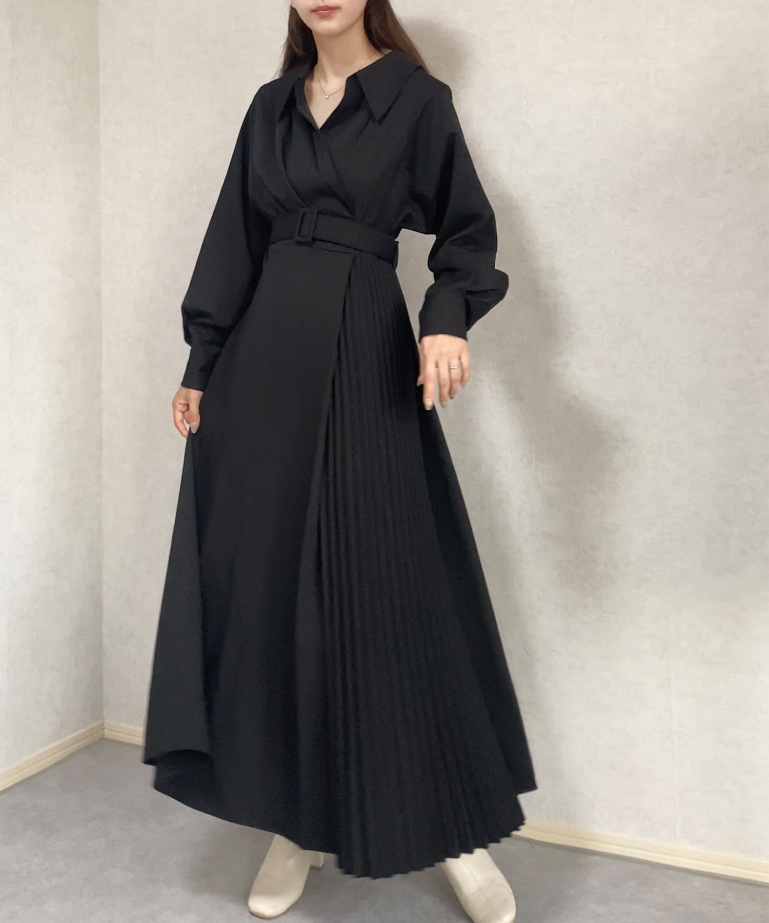 【ジュノア/JUNOAH】のカシュクールデザインプリーツワンピース 人気、トレンドファッション・服の通販 founy(ファニー) 　ファッション　Fashion　レディースファッション　Fashion for Women　ワンピース　Dresses　 other-1|ID: prp329100004819729 ipo3291000000035020620