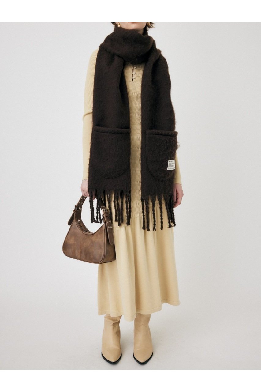 【マウジー/moussy】のFLARE HEM KNIT ドレス インテリア・キッズ・メンズ・レディースファッション・服の通販 founy(ファニー) 　ファッション　Fashion　レディースファッション　Fashion for Women　トップス・カットソー　Cut & Sew Tops　ニット　Knit Tops & Sweaters　ワンピース　Dresses　フォーマル・パーティードレス・結婚式用ドレス　Elegant & Casual Dresses　アシンメトリー　Asymmetrical Style　クラシカル　Classical, Vintage-Inspired　サテン　Satin, Glossy Fabric　ドレス　Dress, One-Piece　ECRU|ID: prp329100004819734 ipo3291000000035020727