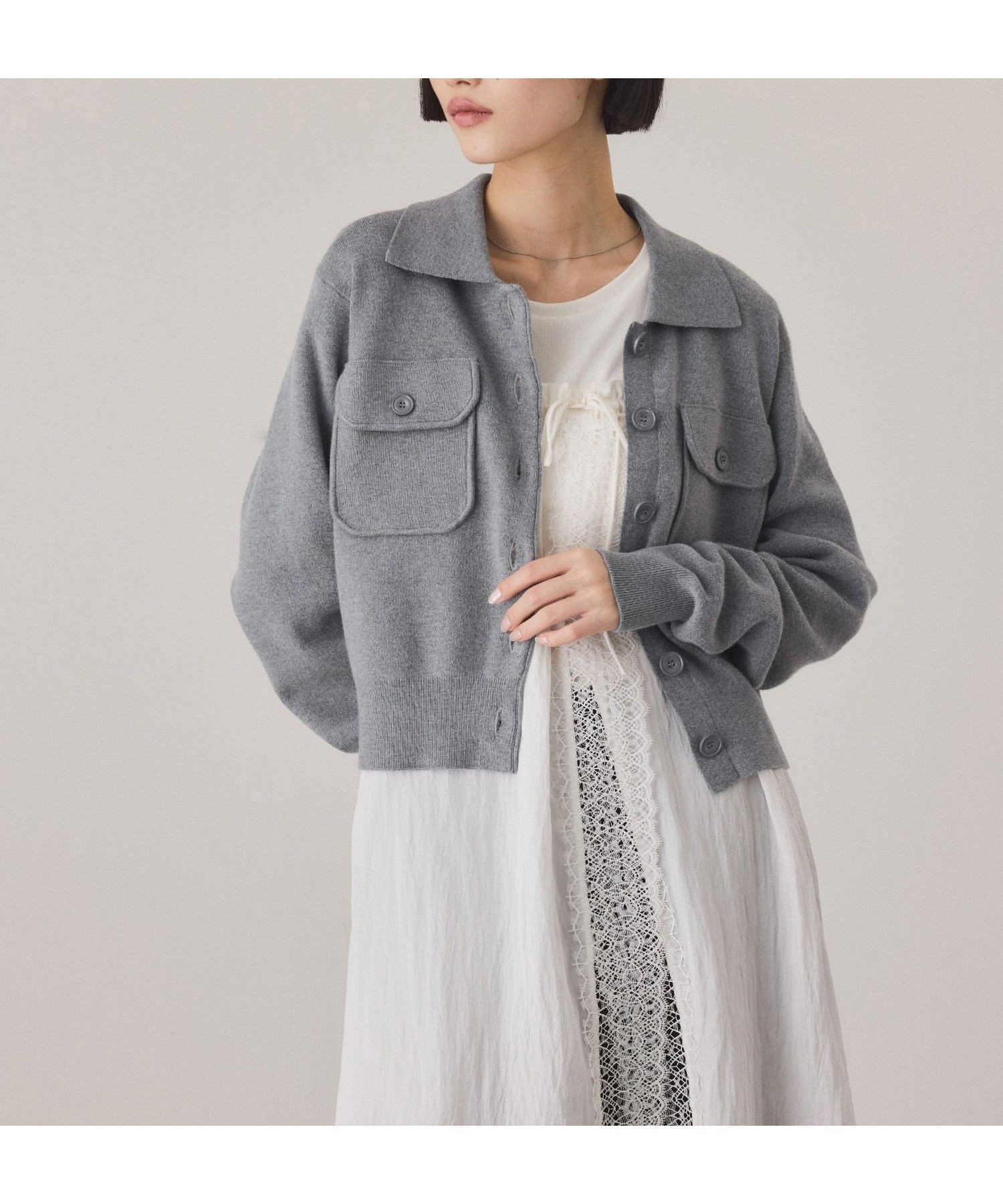 【アダム エ ロペ/ADAM ET ROPE'】のコットンカシミヤポケットカーディガン インテリア・キッズ・メンズ・レディースファッション・服の通販 founy(ファニー) ファッション Fashion レディースファッション Fashion for Women トップス・カットソー Cut & Sew Tops カーディガン・羽織り Layered Style Cardigans インナー Innerwear カーディガン Cardigan, Knitwear コンパクト Compact, Small Size スラックス Slacks, Dress Pants タートル Turtleneck, Turtle Collar デニム Denim, Jeans Material フロント Front, Front Design ポケット Pocket, Pocket Detail 羽織 Haori, Light Jacket 2026年 2026 グレー(07)|ID: prp329100004819744 ipo3291000000035020827