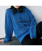 【カルバンクライン/Calvin Klein】の【公式ショップ】 カルバンクライン ニット - インターシャロングスリーブクルーネックセーター Calvin Klein Jeans 4RD399G 人気、トレンドファッション・服の通販 founy(ファニー) ファッション Fashion レディースファッション Fashion for Women トップス・カットソー Cut & Sew Tops ニット Knit Tops & Sweaters ショルダー Shoulder, Shoulder Strap ジーンズ Jeans, Denim Pants ドロップ Drop Shoulder, Dropped Style ビッグ Big, Oversized モダン Modern, Contemporary リラックス Relax, Relaxed Fit thumbnail Corrib River Blue|ID: prp329100004819749 ipo3291000000035020878