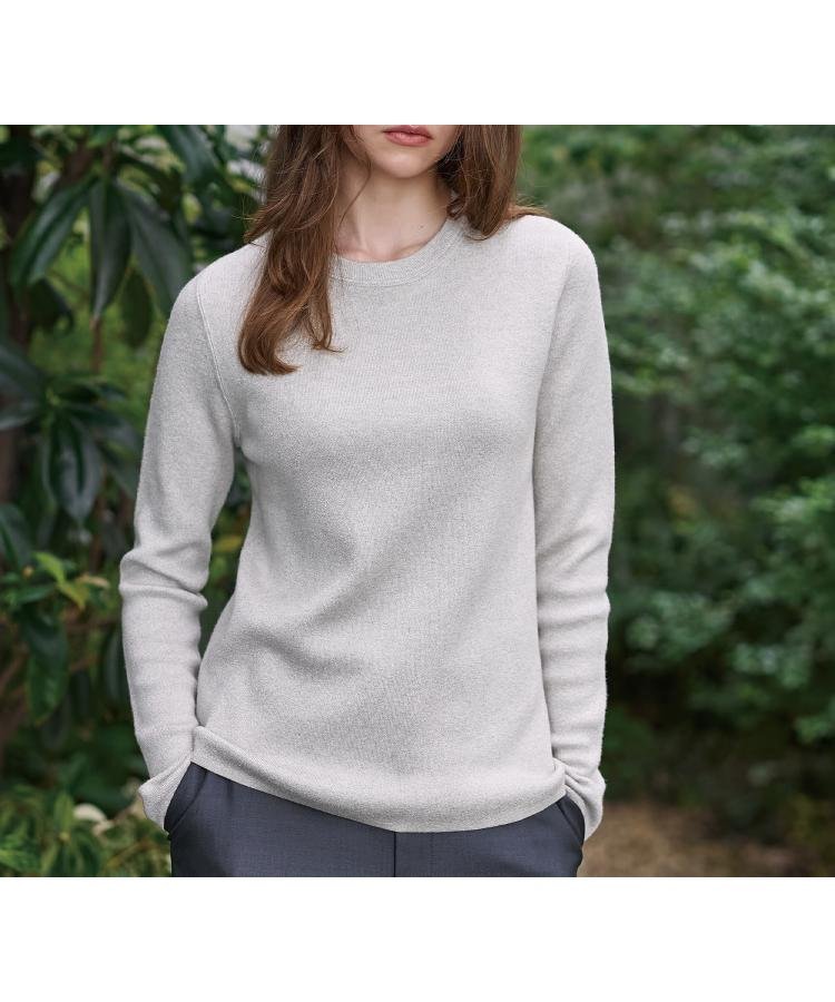 【ドレステリア/DRESSTERIOR】のラメコットンカシミヤニット インテリア・キッズ・メンズ・レディースファッション・服の通販 founy(ファニー) 　ファッション　Fashion　レディースファッション　Fashion for Women　トップス・カットソー　Cut & Sew Tops　ニット　Knit Tops & Sweaters　インナー　Innerwear　エレガント 上品　Elegant　春　Spring　秋　Autumn　キャミワンピース　Cami Dress, Slip Dress　コンパクト　Compact, Small Size　ジャケット　Jacket, Outerwear　スマート　Smart, Elegant　人気　Popular, Best Seller　ワイド　Wide, Wide Fit　グレージュ|ID: prp329100004819756 ipo3291000000035021053