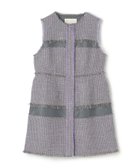 【トゥモローランド/TOMORROWLAND】のブロッキングツイード ミドルジレ 74 パープル系|ID: prp329100004819767 ipo3291000000035021264