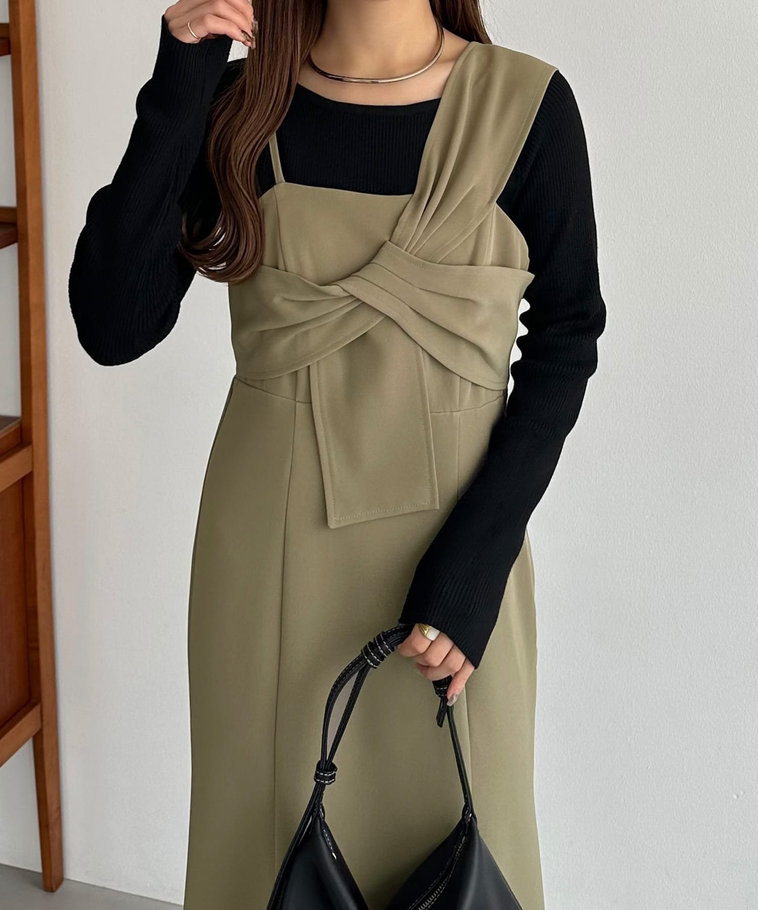 【ジュノア/JUNOAH】のcallautia キャミワンピース インテリア・キッズ・メンズ・レディースファッション・服の通販 founy(ファニー) 　ファッション　Fashion　レディースファッション　Fashion for Women　ワンピース　Dresses　キャミソールワンピース　Camisole Dresses　キャミワンピース　Cami Dress, Slip Dress　ダークベージュ|ID: prp329100004819785 ipo3291000000035021482