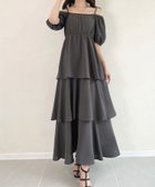 【ジュノア/JUNOAH】の2wayオフショルティアードワンピース 人気、トレンドファッション・服の通販 founy(ファニー) ファッション Fashion レディースファッション Fashion for Women ワンピース Dresses thumbnail チャコール|ID: prp329100004819786 ipo3291000000035021527