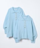 【ジーナシス/JEANASiS】の選べる着丈/7Gアルパカブレンドポロニット 人気、トレンドファッション・服の通販 founy(ファニー) ファッション Fashion レディースファッション Fashion for Women トップス・カットソー Cut & Sew Tops ニット Knit Tops & Sweaters おすすめ Recommended / Our Picks サテン Satin, Glossy Fabric ボトム Bottoms, Lower Wear ミドル Middle Length, Mid Height ルーズ Loose, Oversized ロング Long, Long-Length ワイド Wide, Wide Fit thumbnail ライトブルー|ID: prp329100004819792 ipo3291000000035021650