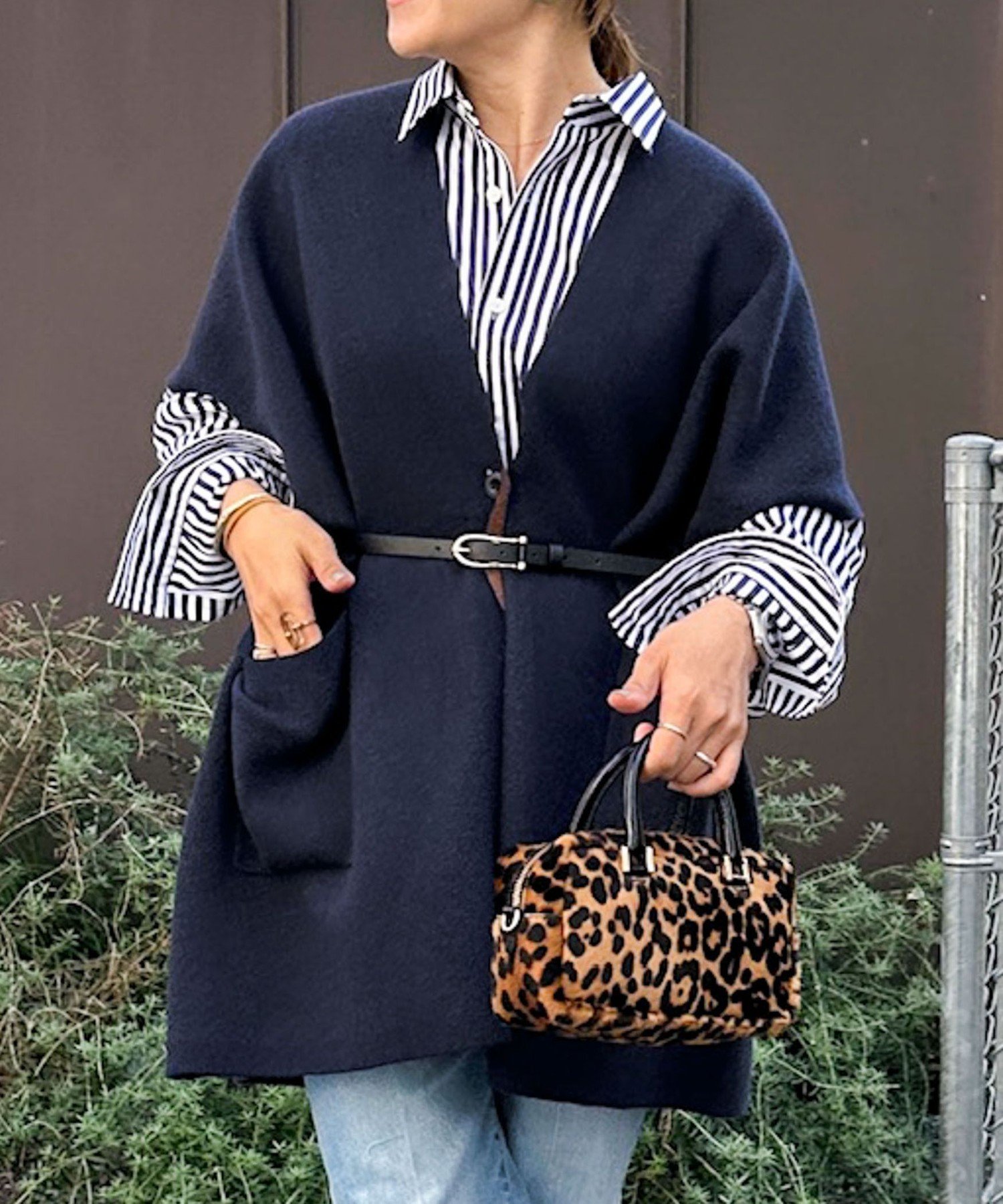 【ノーリーズ/NOLLEY'S】のバイカラー強縮ニットショール 人気、トレンドファッション・服の通販 founy(ファニー) 　ファッション　Fashion　レディースファッション　Fashion for Women　トップス・カットソー　Cut & Sew Tops　ニット　Knit Tops & Sweaters　2025年　2025　2025-2026秋冬・A/W　Autumn/Winter 2025–26 AW25–26　おすすめ　Recommended / Our Picks　ショルダー　Shoulder, Shoulder Strap　ショール　Shawl, Wrap　ドロップ　Drop Shoulder, Dropped Style　ハーフ　Half, Half-Length　ブルゾン　Blouson, Bomber Jacket　A/W・秋冬　Autumn/Winter　 other-1|ID: prp329100004819829 ipo3291000000035022086