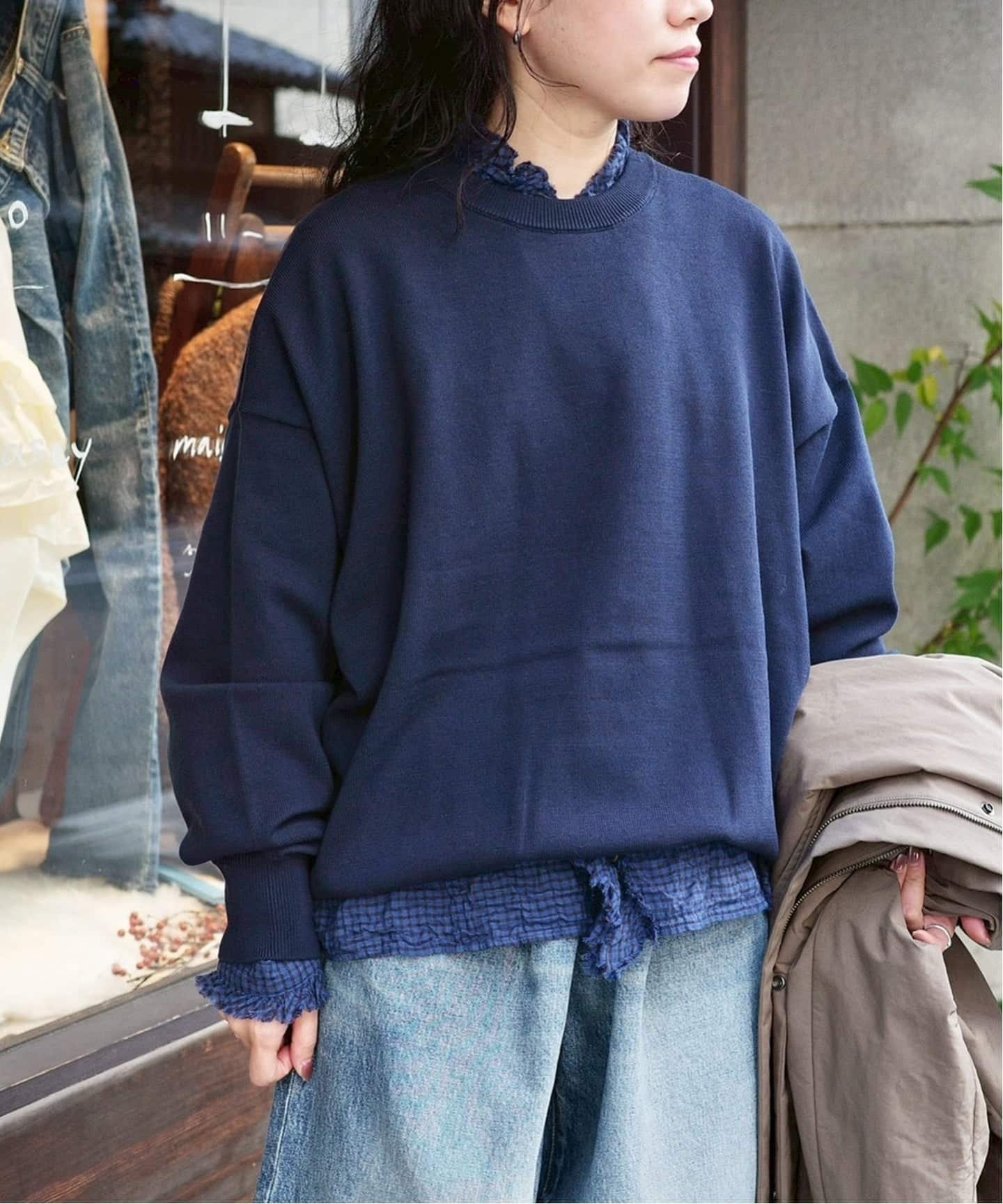 【ジャーナルスタンダード ラックス/journal standard luxe】のハイツイストテンジク クルーネックプルオーバー 人気、トレンドファッション・服の通販 founy(ファニー) 　ファッション　Fashion　レディースファッション　Fashion for Women　トップス・カットソー　Cut & Sew Tops　カジュアルプルオーバー・ニットトップス　Pullovers & Knit Tops / Casual Pullovers　2025年　2025　2025-2026秋冬・A/W　Autumn/Winter 2025–26 AW25–26　カーディガン　Cardigan, Knitwear　スマート　Smart, Elegant　ダブル　Double, Double-Breasted　ツイスト　Tweed, Tweed Fabric　 other-1|ID: prp329100004819841 ipo3291000000035022187