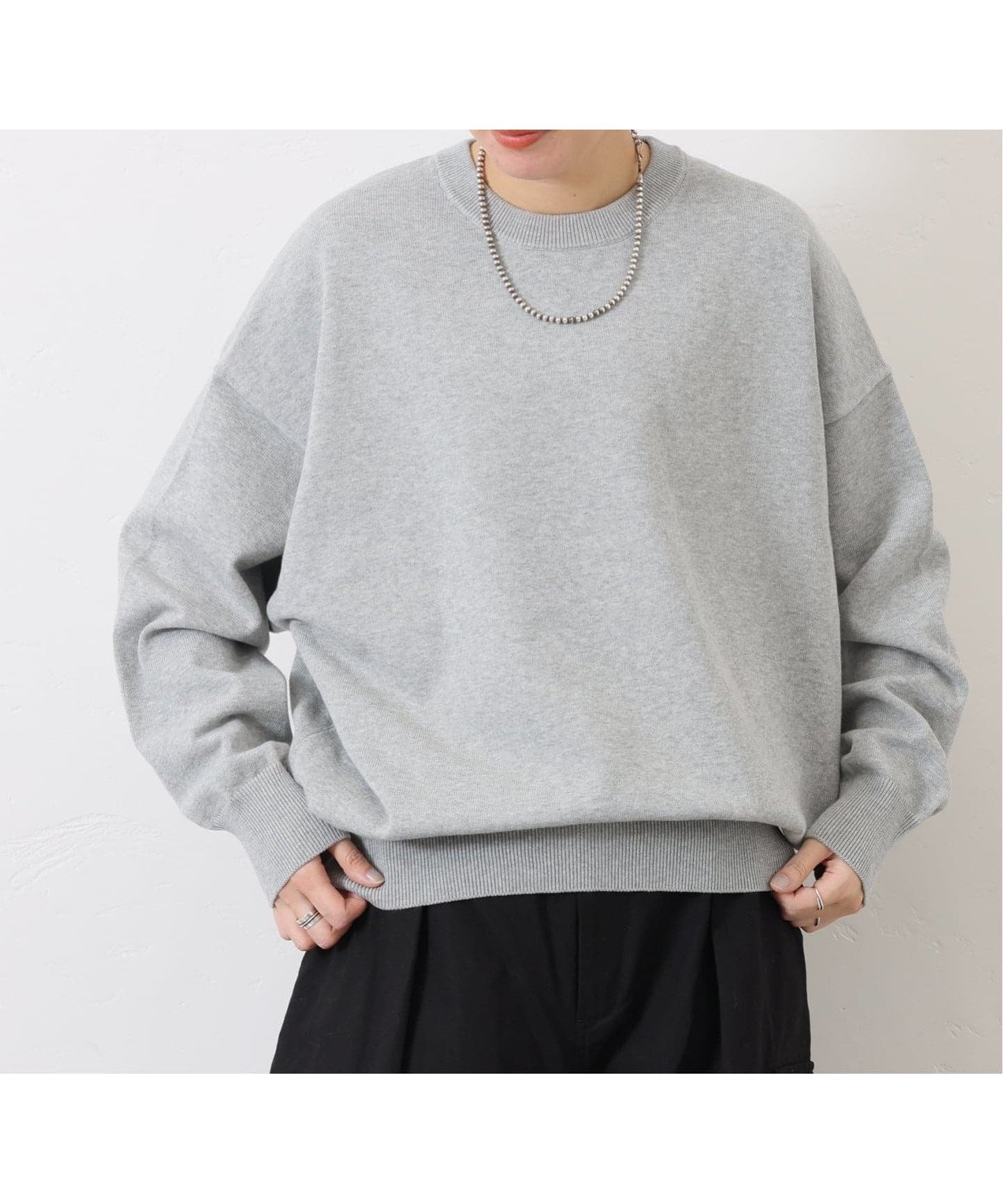 【ジャーナルスタンダード ラックス/journal standard luxe】のハイツイストテンジク クルーネックプルオーバー インテリア・キッズ・メンズ・レディースファッション・服の通販 founy(ファニー) 　ファッション　Fashion　レディースファッション　Fashion for Women　トップス・カットソー　Cut & Sew Tops　カジュアルプルオーバー・ニットトップス　Pullovers & Knit Tops / Casual Pullovers　2025年　2025　2025-2026秋冬・A/W　Autumn/Winter 2025–26 AW25–26　カーディガン　Cardigan, Knitwear　スマート　Smart, Elegant　ダブル　Double, Double-Breasted　ツイスト　Tweed, Tweed Fabric　グレーA|ID: prp329100004819841 ipo3291000000035022190