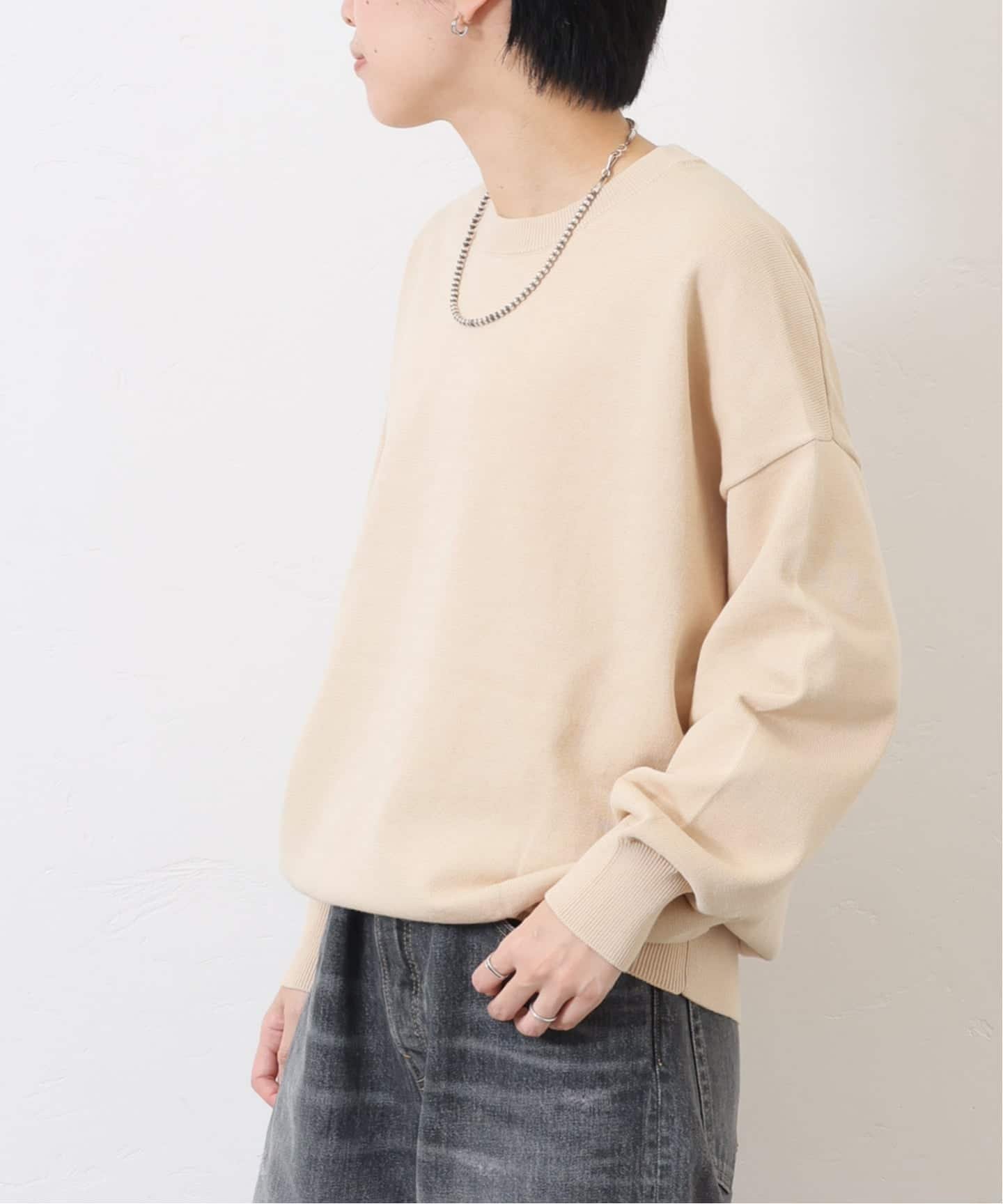 【ジャーナルスタンダード ラックス/journal standard luxe】のハイツイストテンジク クルーネックプルオーバー インテリア・キッズ・メンズ・レディースファッション・服の通販 founy(ファニー) 　ファッション　Fashion　レディースファッション　Fashion for Women　トップス・カットソー　Cut & Sew Tops　カジュアルプルオーバー・ニットトップス　Pullovers & Knit Tops / Casual Pullovers　2025年　2025　2025-2026秋冬・A/W　Autumn/Winter 2025–26 AW25–26　カーディガン　Cardigan, Knitwear　スマート　Smart, Elegant　ダブル　Double, Double-Breasted　ツイスト　Tweed, Tweed Fabric　ナチュラル|ID: prp329100004819841 ipo3291000000035022191