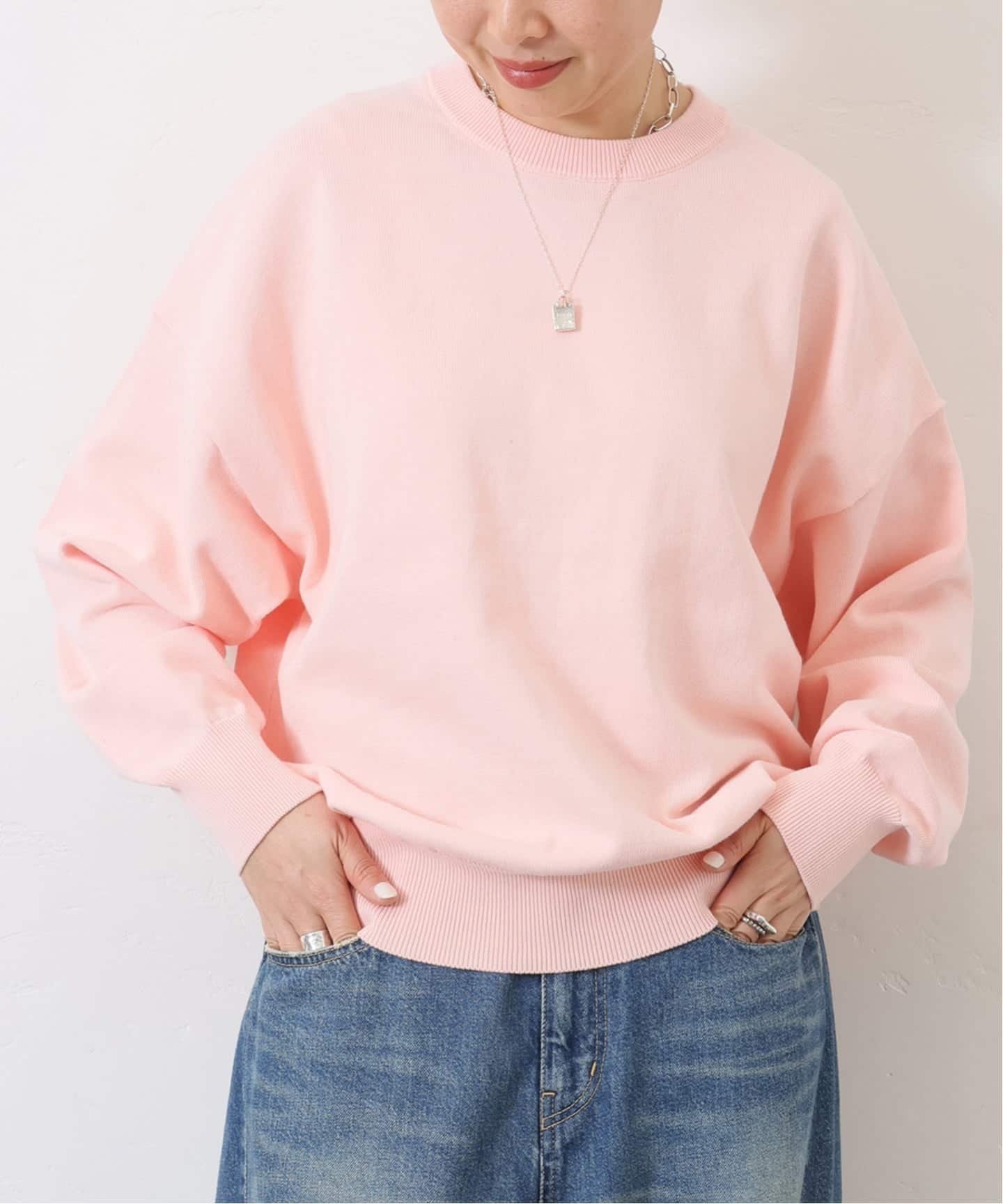 【ジャーナルスタンダード ラックス/journal standard luxe】のハイツイストテンジク クルーネックプルオーバー インテリア・キッズ・メンズ・レディースファッション・服の通販 founy(ファニー) 　ファッション　Fashion　レディースファッション　Fashion for Women　トップス・カットソー　Cut & Sew Tops　カジュアルプルオーバー・ニットトップス　Pullovers & Knit Tops / Casual Pullovers　2025年　2025　2025-2026秋冬・A/W　Autumn/Winter 2025–26 AW25–26　カーディガン　Cardigan, Knitwear　スマート　Smart, Elegant　ダブル　Double, Double-Breasted　ツイスト　Tweed, Tweed Fabric　ピンク A|ID: prp329100004819841 ipo3291000000035022195