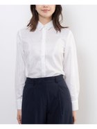 【ナラ カミーチェ/NARACAMICIE】のドットジャガード長袖シャツ衿ブラウス ホワイト|ID: prp329100004819844 ipo3291000000035022211